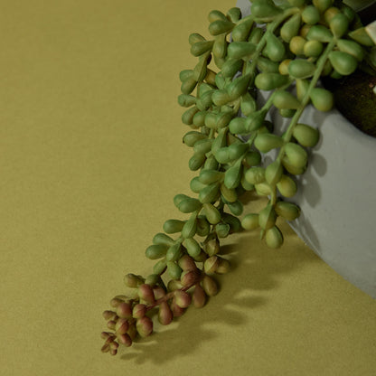 Faux Succulent Garden - Lyon Bowl Planter | Grey - 27cm