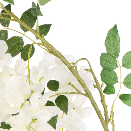 Faux Wisteria Spray | White - 130cm