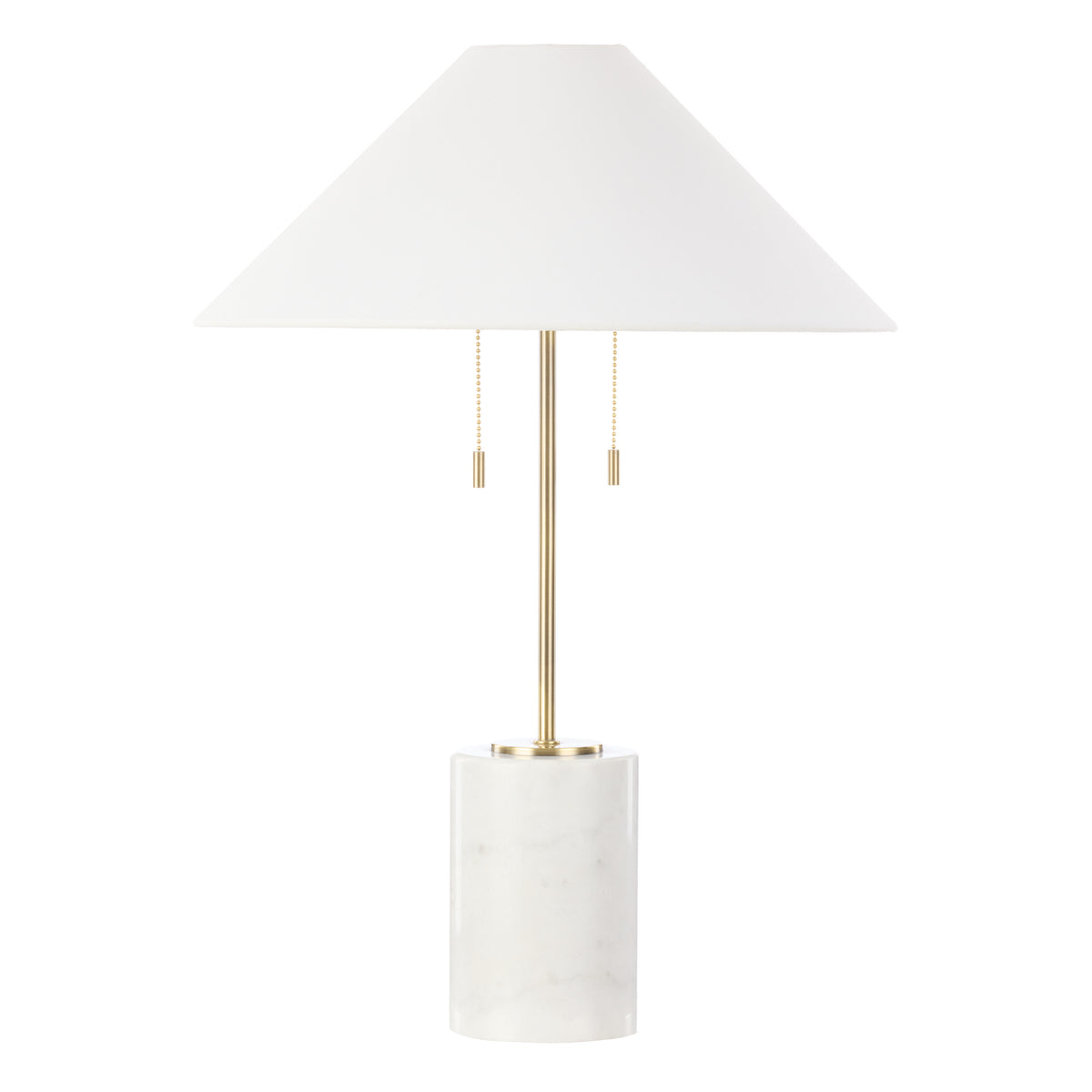 Amalfi Tillie Table Lamp White &amp; Brass