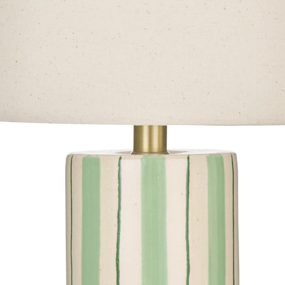 Emporium Rey Table Lamp Ivory &amp; Green