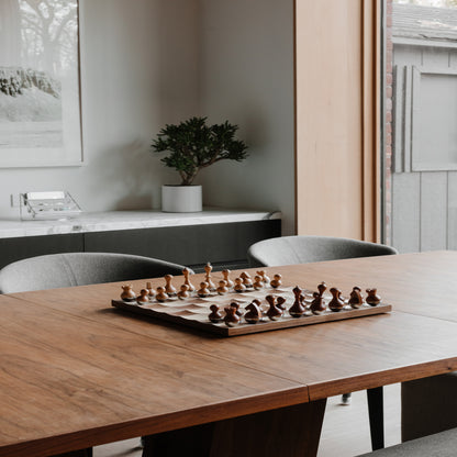 Umbra Wobble Chess Set Maple &amp; Walnut