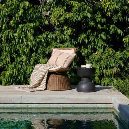 Amalfi Atlas Throw Ivory &amp; Brown