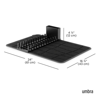 Umbra Udry Ultra Drying Rack with Mat Black