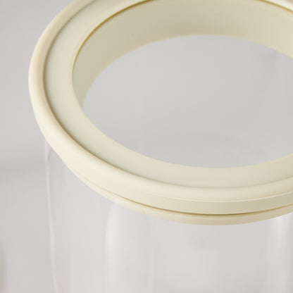SVNA Glass Canister 4pcs Set Cream