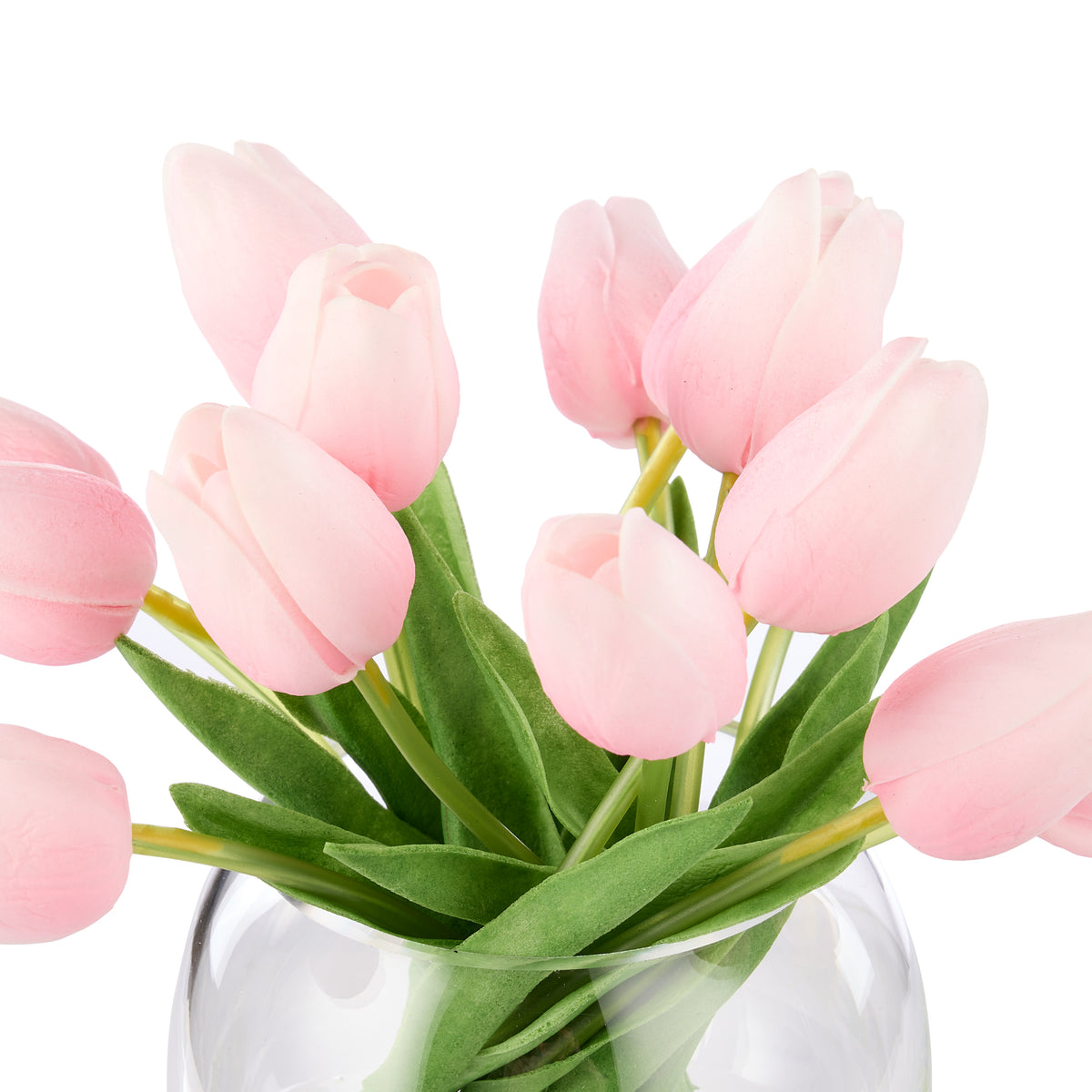 Rogue Tulip Bunch - Sphere Vase Pink