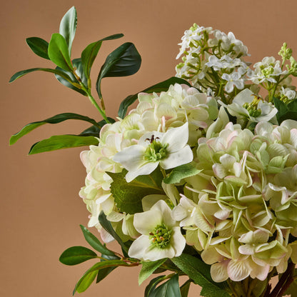 Rogue Helleborus Hydrangea Bouquet Cream &amp; Green