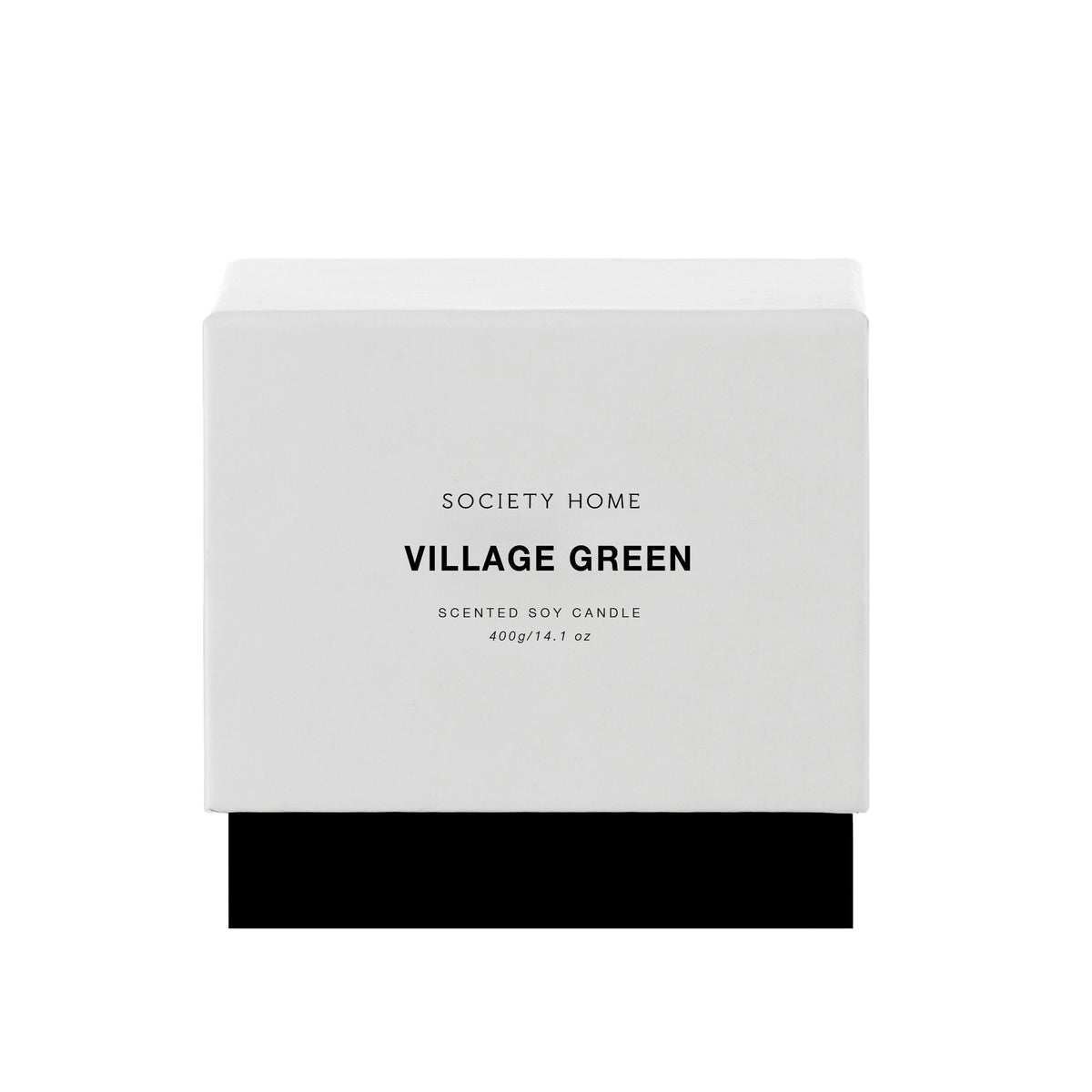 Society Home Village Green Scented Soy Candle 400g White