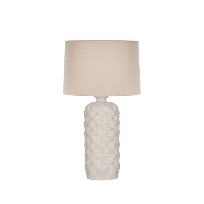Amalfi Amara Table Lamp White &amp; Natural