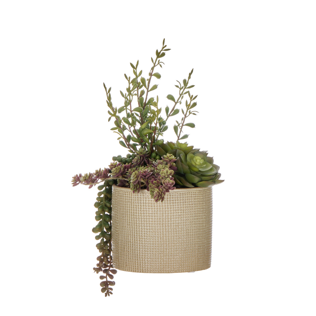 Faux Succulent Garden - Reims Vase | Green -  32cm