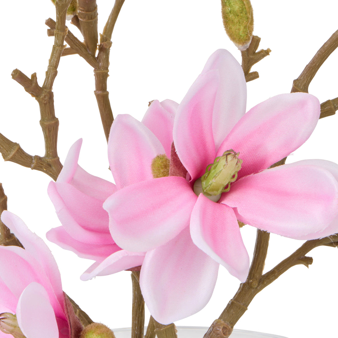 Faux Mini Magnolia - Sphere Vase | Pink - 16cm