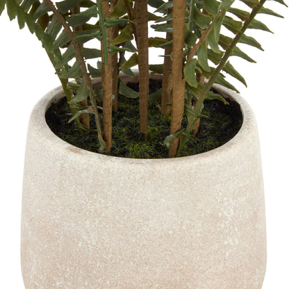 Faux Boston Fern - White Pot | 71cm