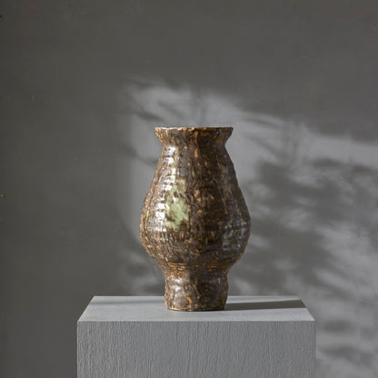 Grand Designs Arbor Vase Collection Brown &amp; Green