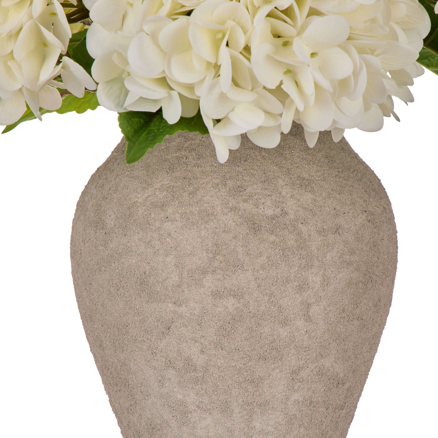 Faux Hydrangea Twig - Elise Vase | White -  67cm