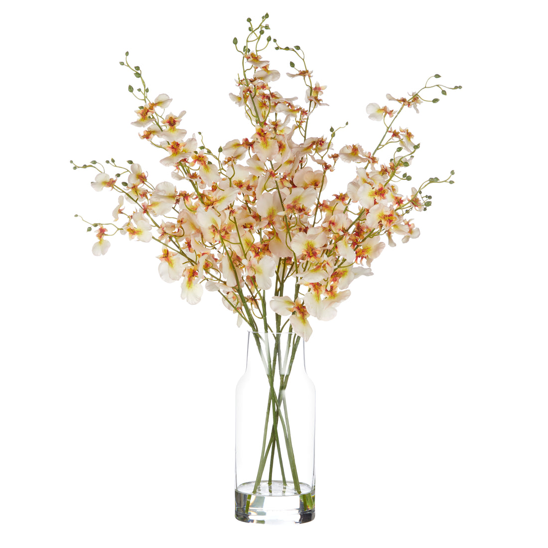 Faux Dancing Orchids -  Rachel Vase | Cream - 57cm