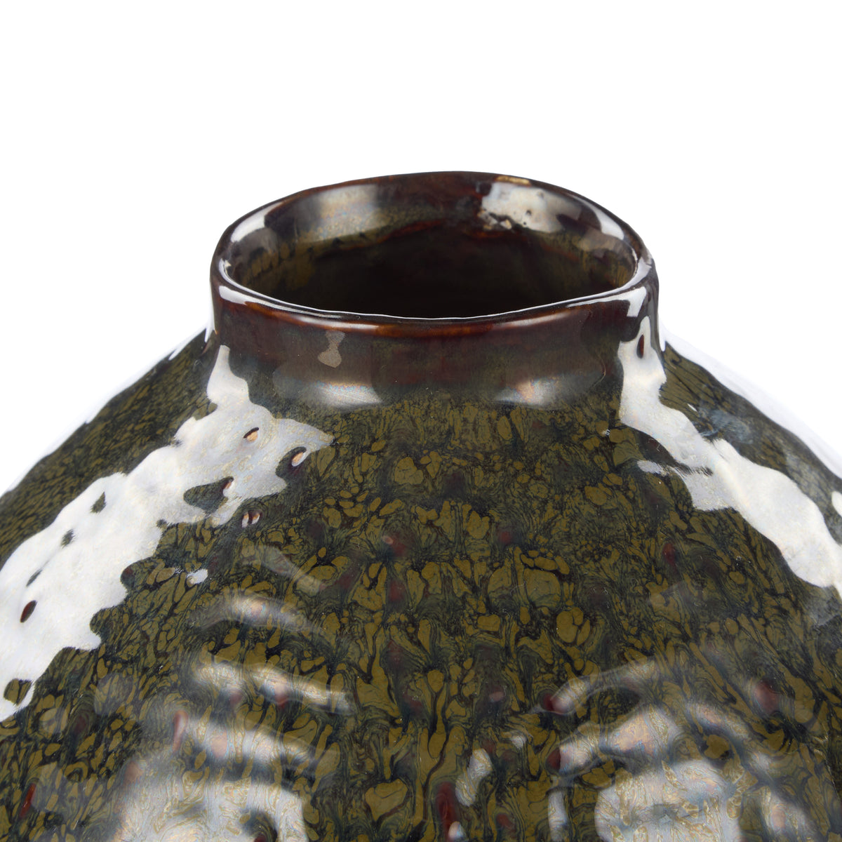 Amalfi Silva Ceramic Vase Large Green