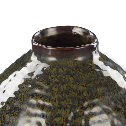 Amalfi Silva Ceramic Vase Large Green