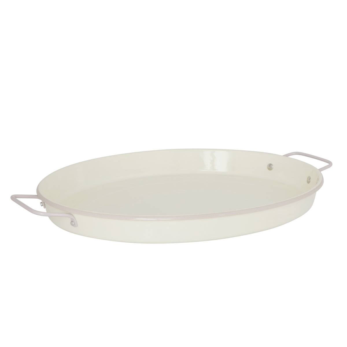 Davis &amp; Waddell Daylesford Oval Serving Tray With Handle Cream