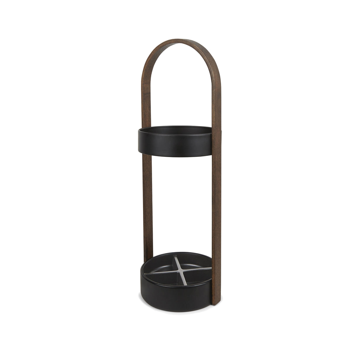 Umbra Bellwood Umbrella Stand Black &amp; Walnut