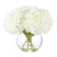 Faux Hydrangea - Phoebe Sphere Vase | White - 39cm