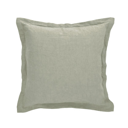 Amalfi Cove Linen Cushion Green