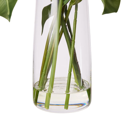 Faux Lily Rubber Tree Mix - Alana Vase | Pink - 82cm
