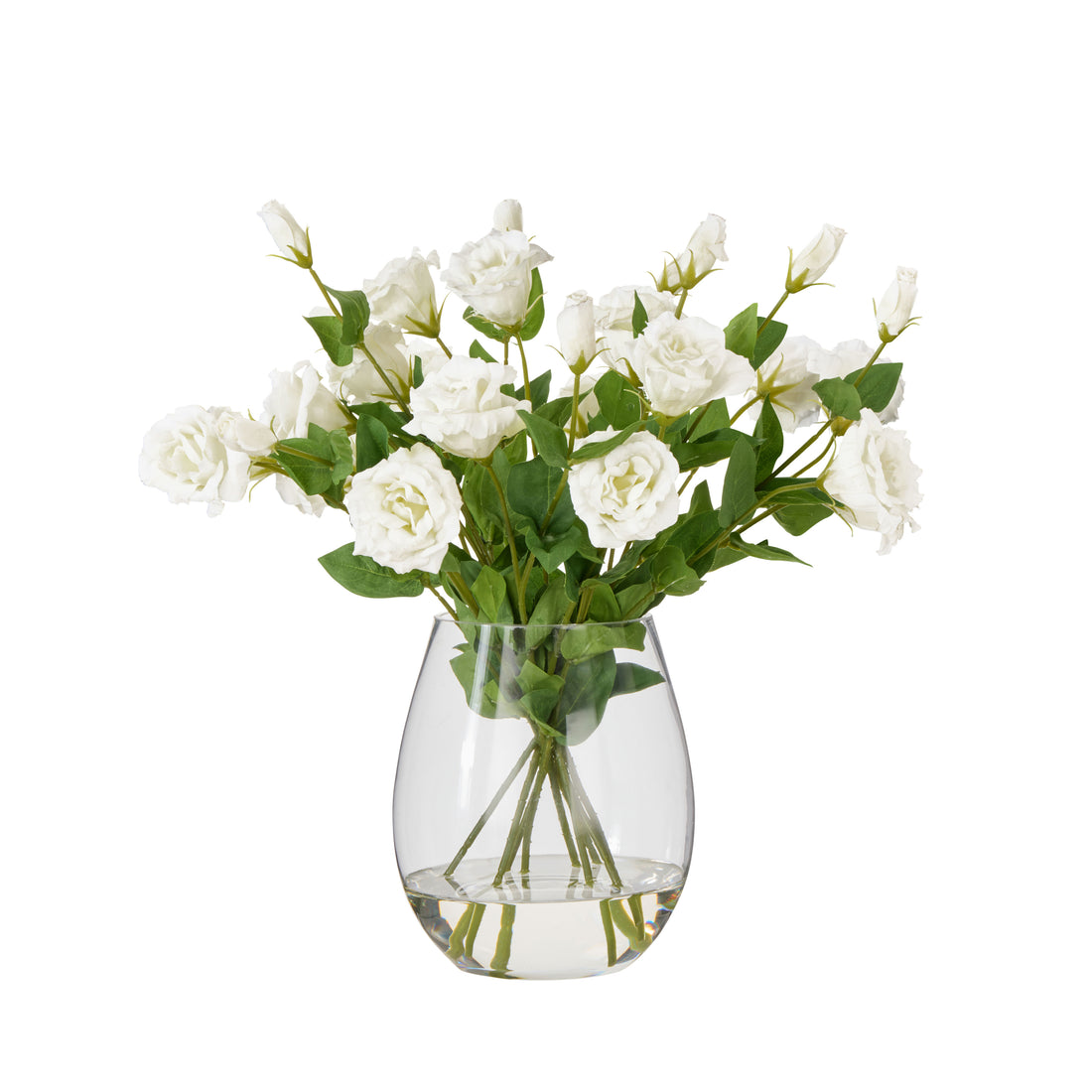 Faux Lisianthus - Claire Vase | White -  53cm