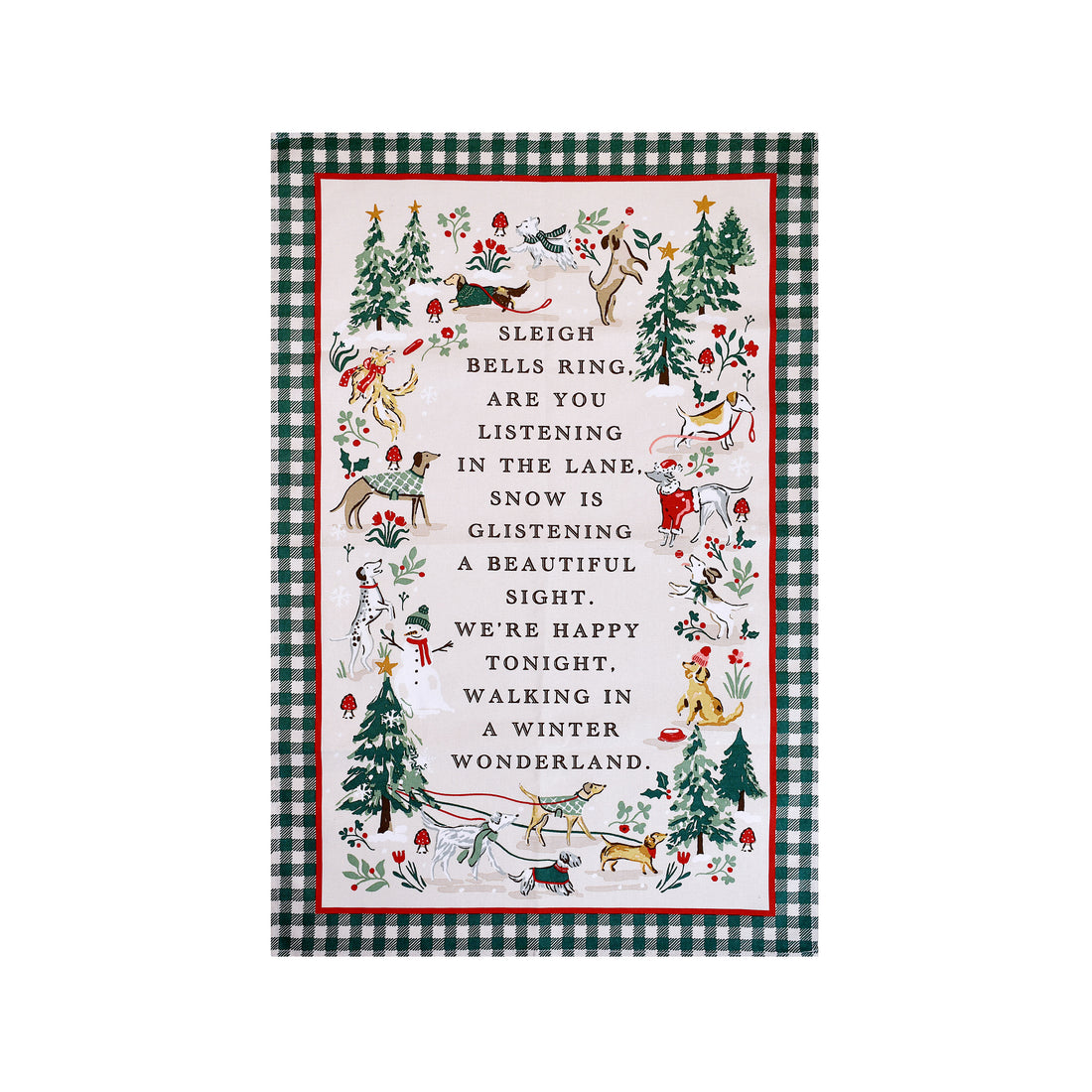 Ulster Weavers Winter Walkies Tea Towel Multi-Coloured