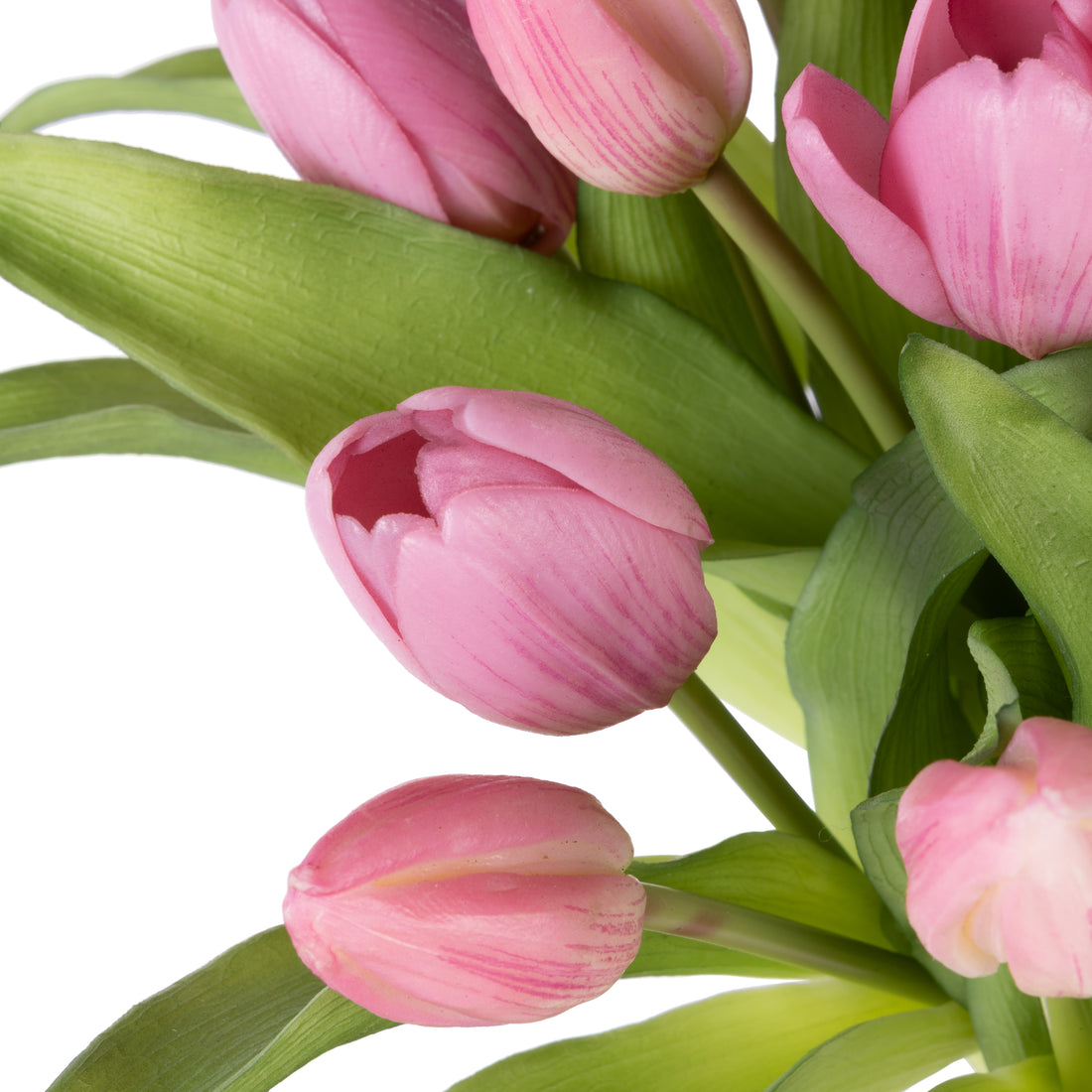 Faux Tulip Bunch - Phoebe Vase | Pink - 32cm