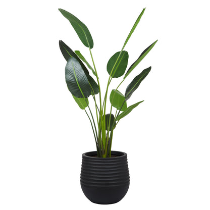 Rogue Bird Of Paradise - Ryker Planter Large Green &amp; Black
