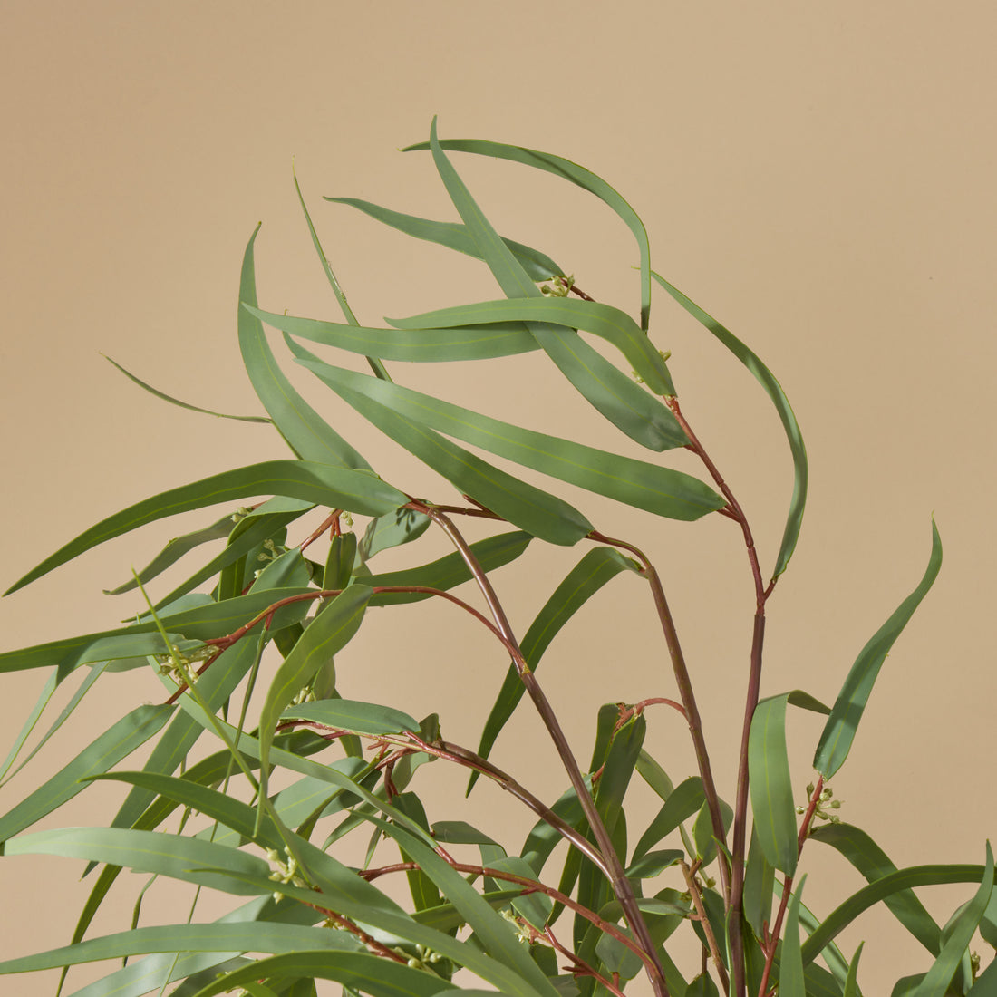 Faux Eucalyptus Mix - Dansk Textured Vase | Black - 90cm