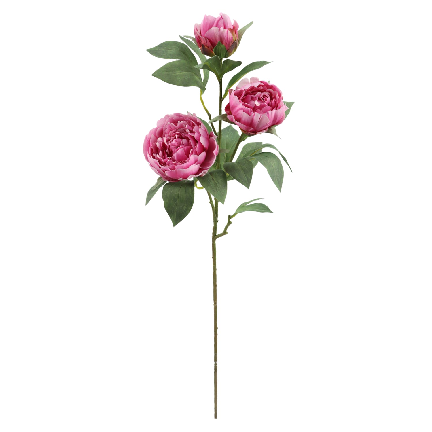 Faux Peony Stem UV Treated | Dark Pink - 90cm