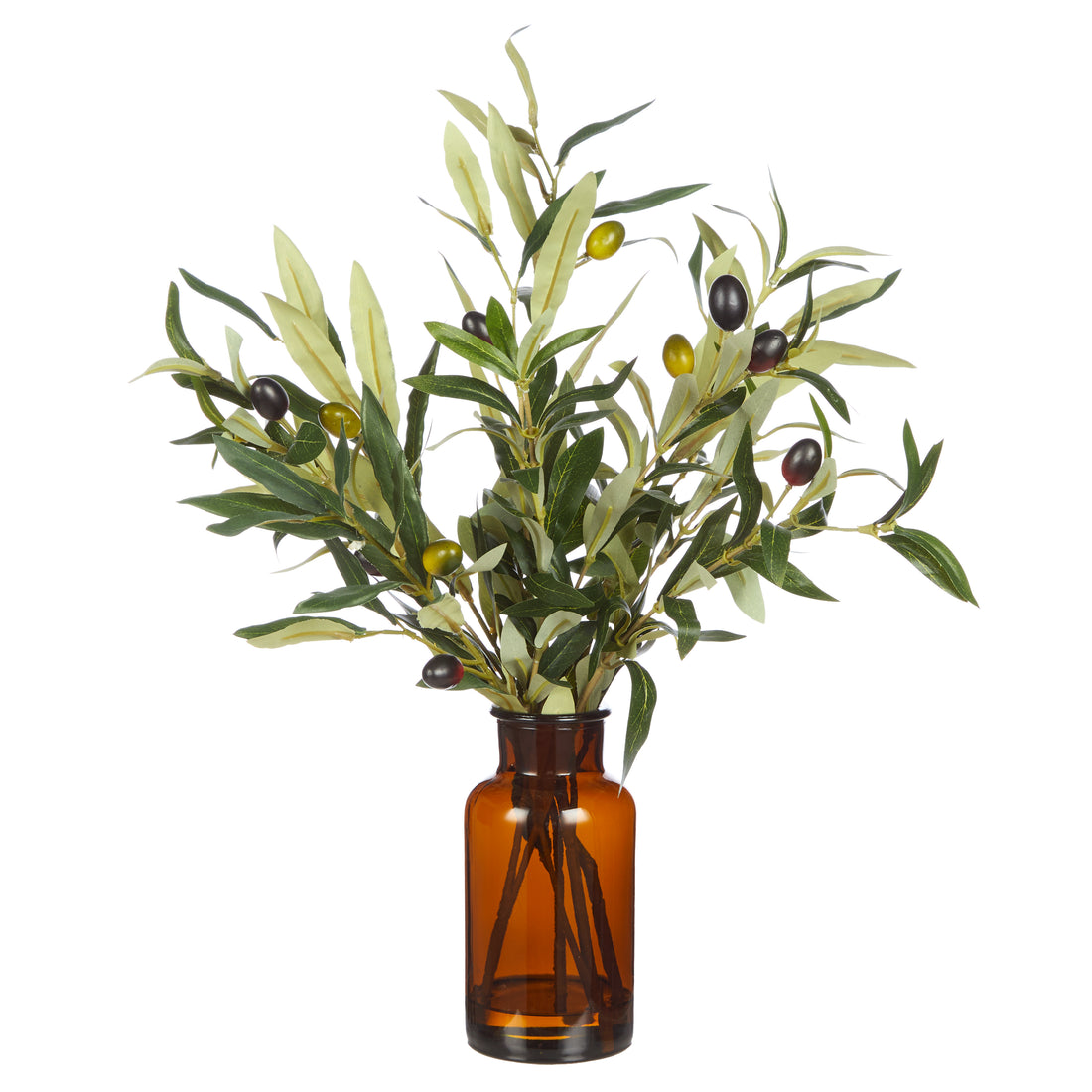 Faux Olive Spray – Specimen Bottle | 45cm