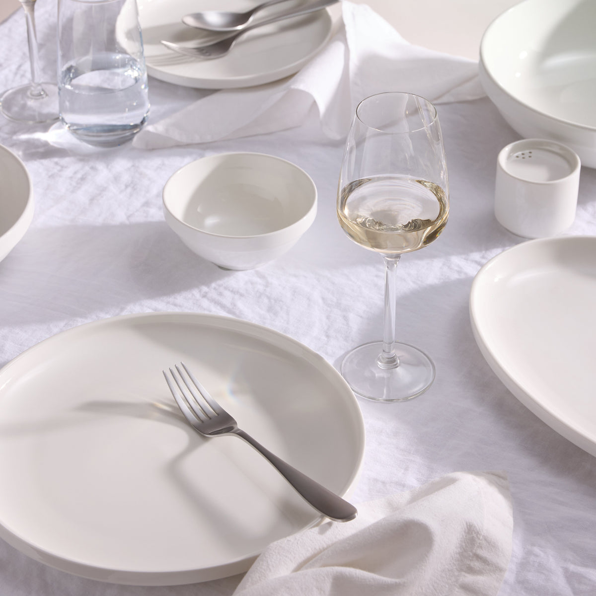 Davis &amp; Waddell Portsea Dinner Plate White