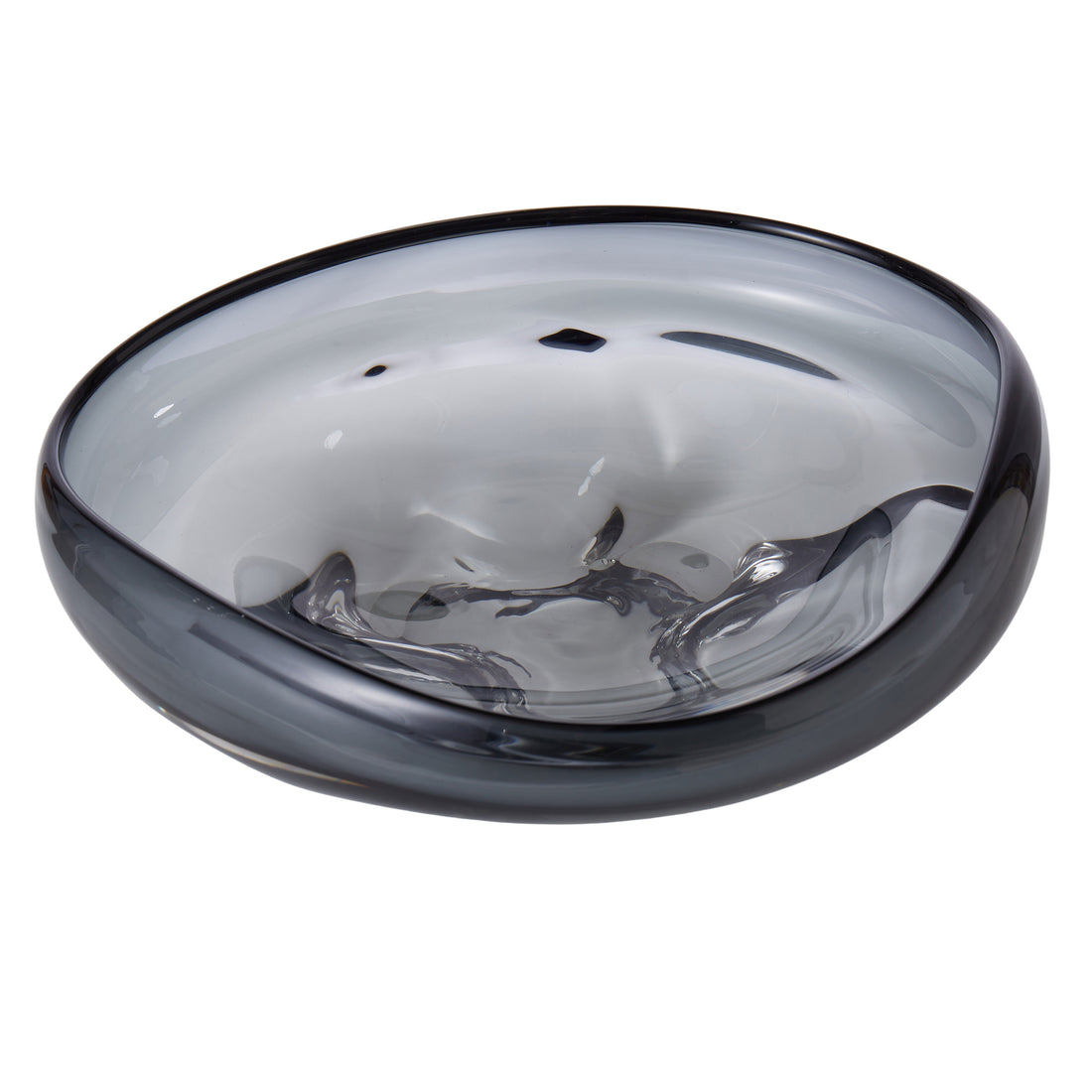 Grand Designs Organic Shape Shallow Bowl Smoke