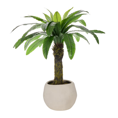 Faux Birds Nest Fern UV Treated - Lyon Planter | Green - 90cm