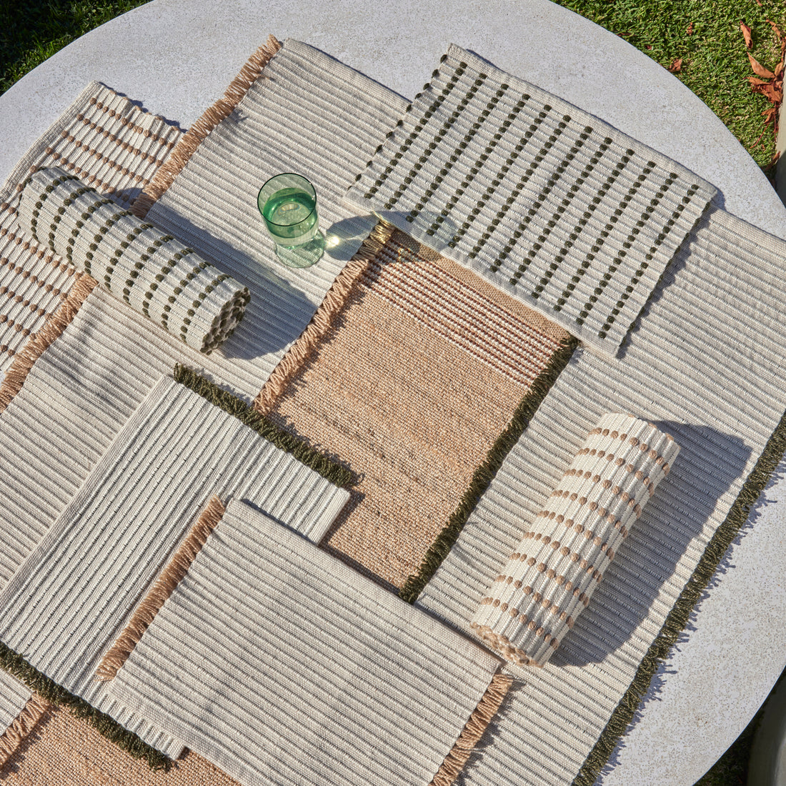 Amalfi Amelia Table Runner Green