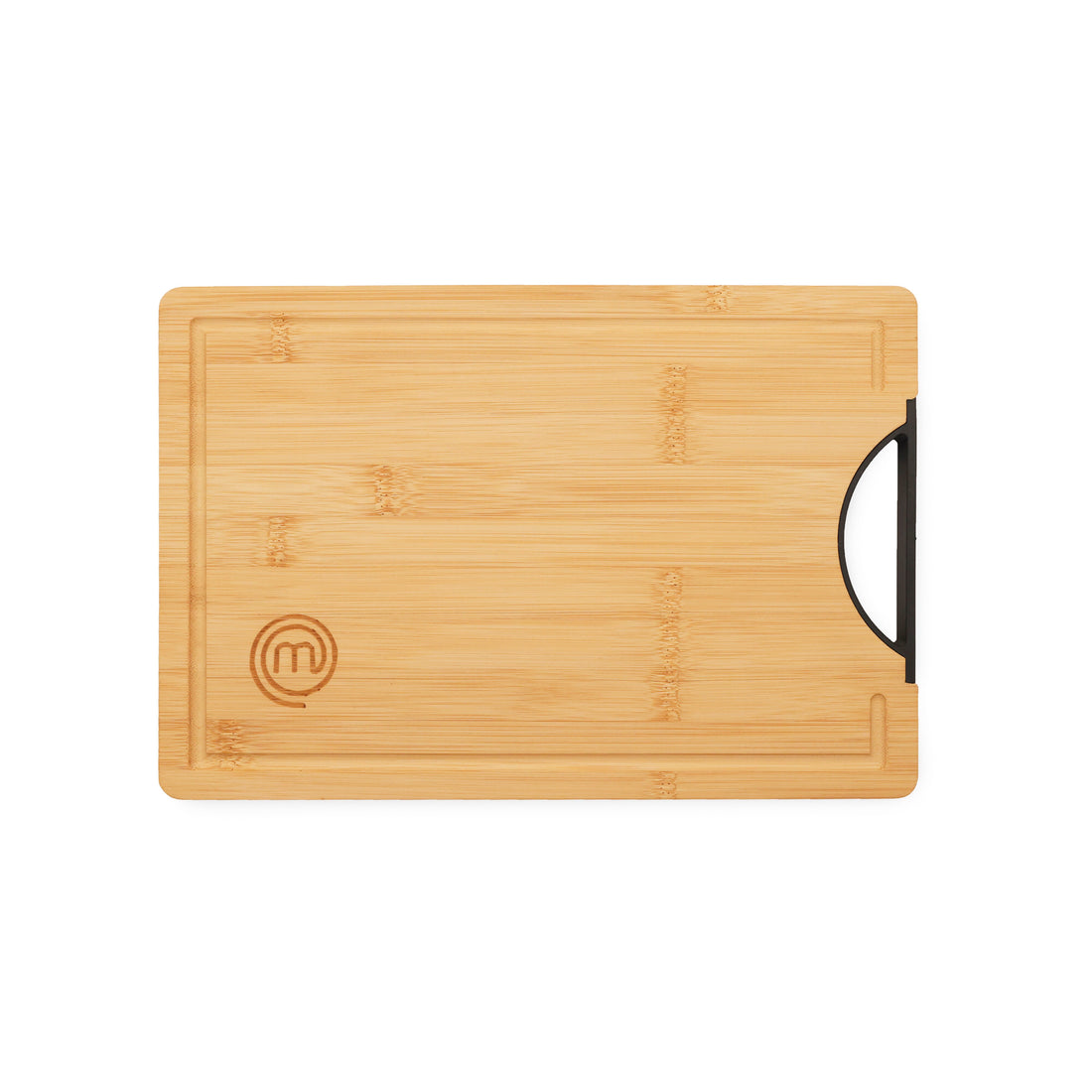 MasterChef Noiranja GripWood Board with Handle Natural &amp; Black