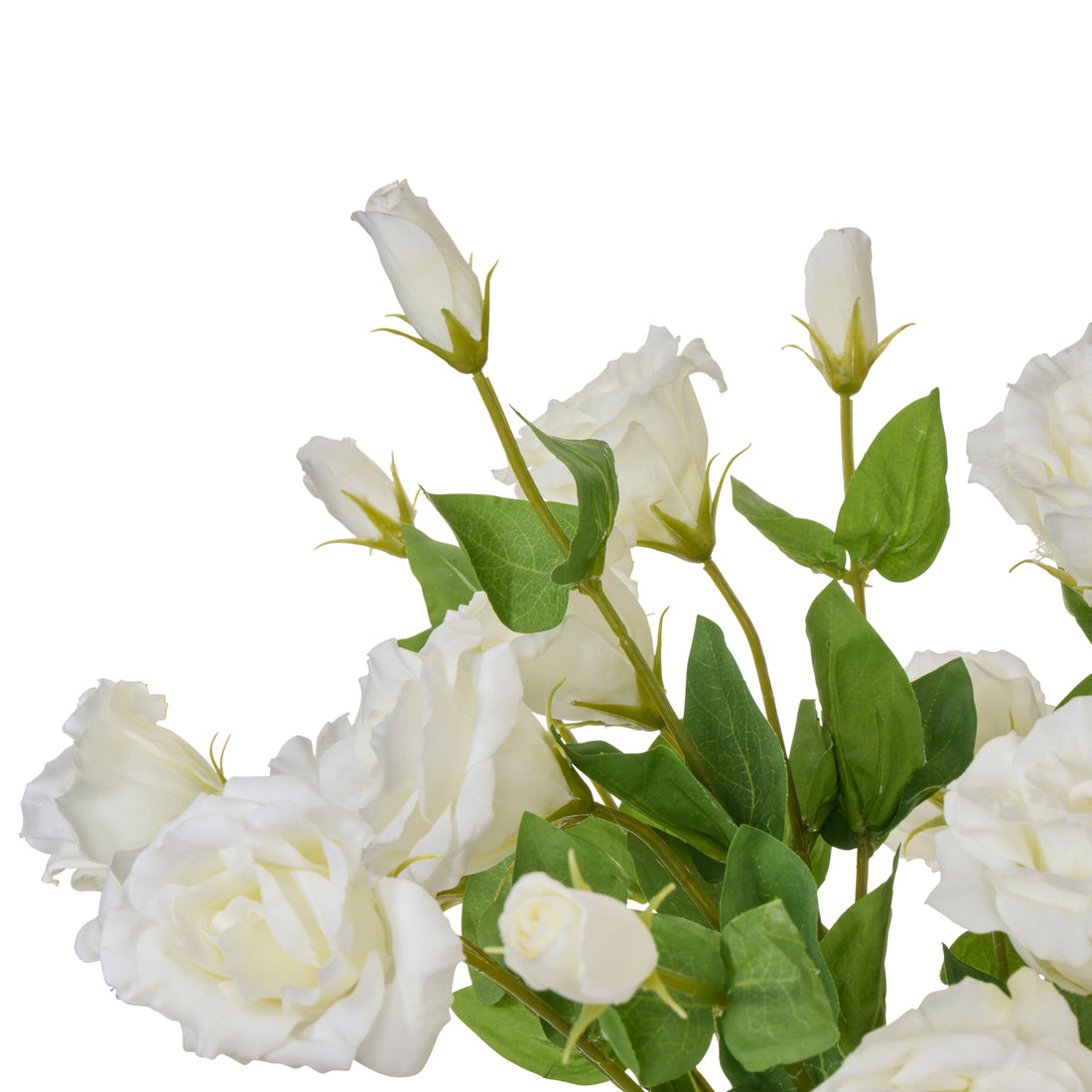 Faux Lisianthus - Claire Vase | White -  53cm