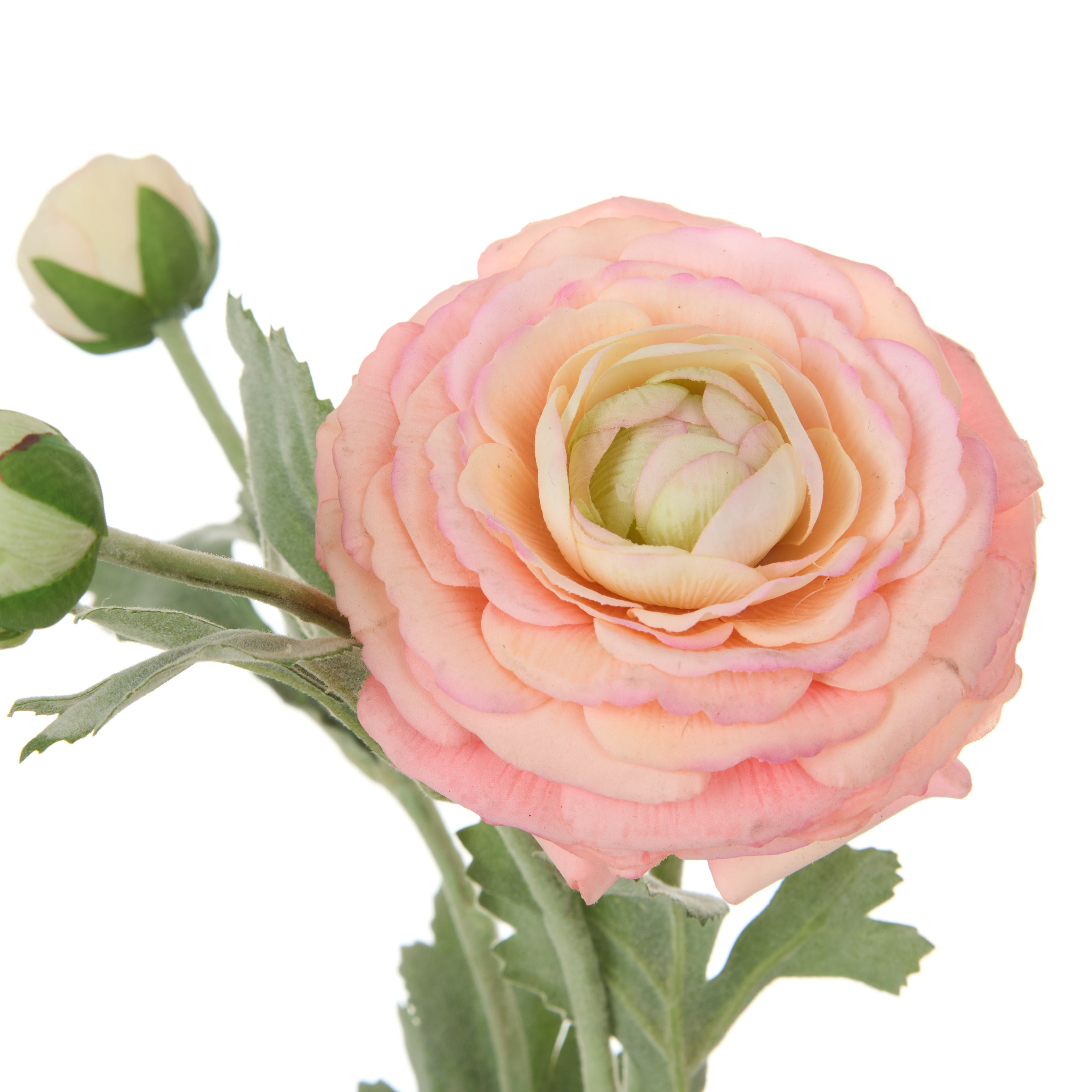Faux Real Touch Ranunculus Spray | Orange - 60cm