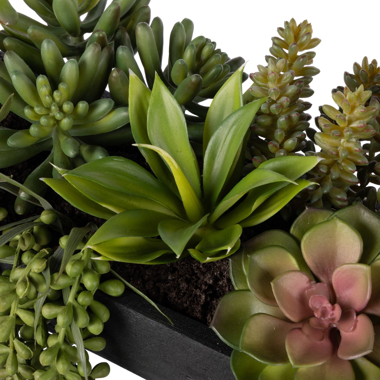 Faux Succulent Mix Garden Arrangement -Dansk Tray | 23cm