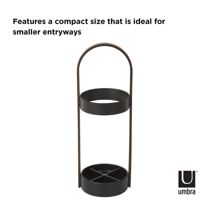 Umbra Bellwood Umbrella Stand Black &amp; Walnut