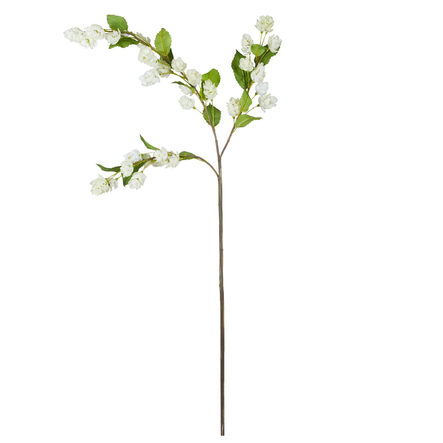 Faux Hops Flower Stem | White - 97cm