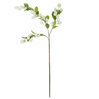Faux Hops Flower Stem | White - 97cm