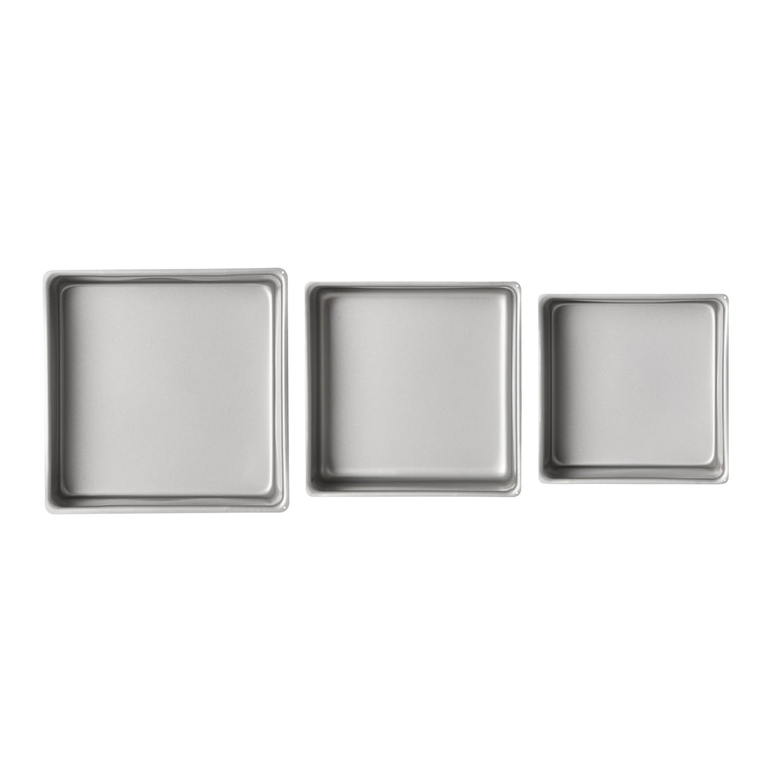 Davis &amp; Waddell Non-Stick Square Cake Pan Set  3pcs Set Cream