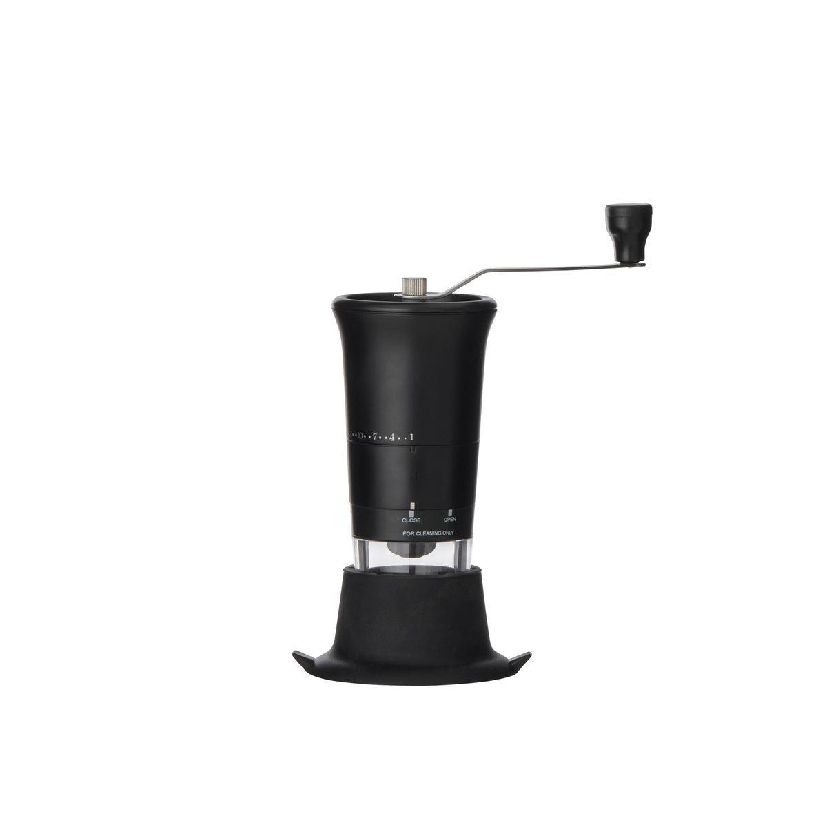 Leaf &amp; Bean Smart Grip Coffee Grinder Stainless &amp; Black