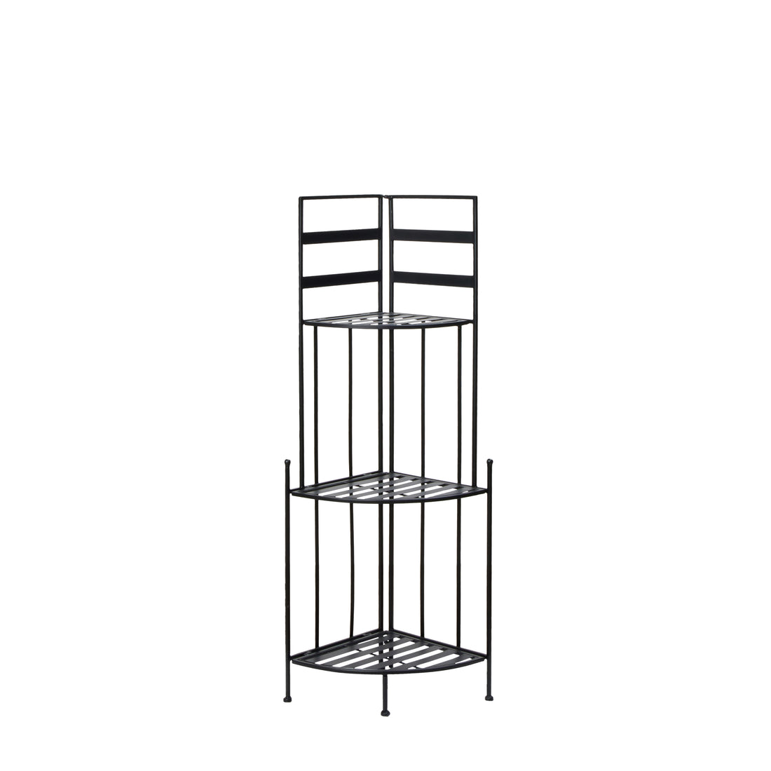 Rogue Onyx  3 Tier Corner Shelf Black