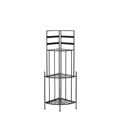 Rogue Onyx  3 Tier Corner Shelf Black