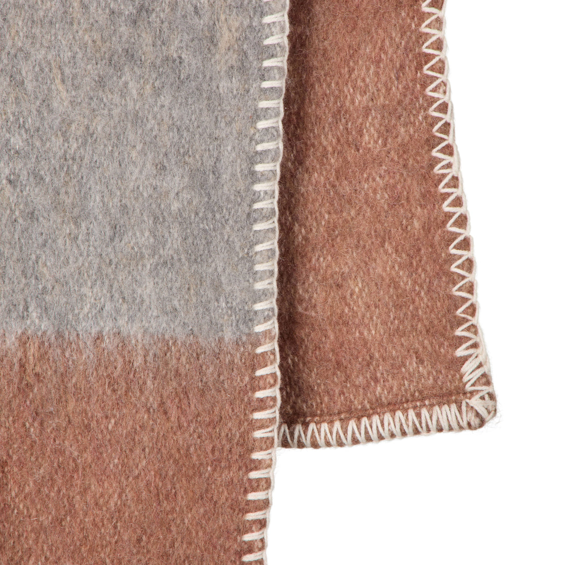 Amalfi Velora Stitch Throw Brown/Grey
