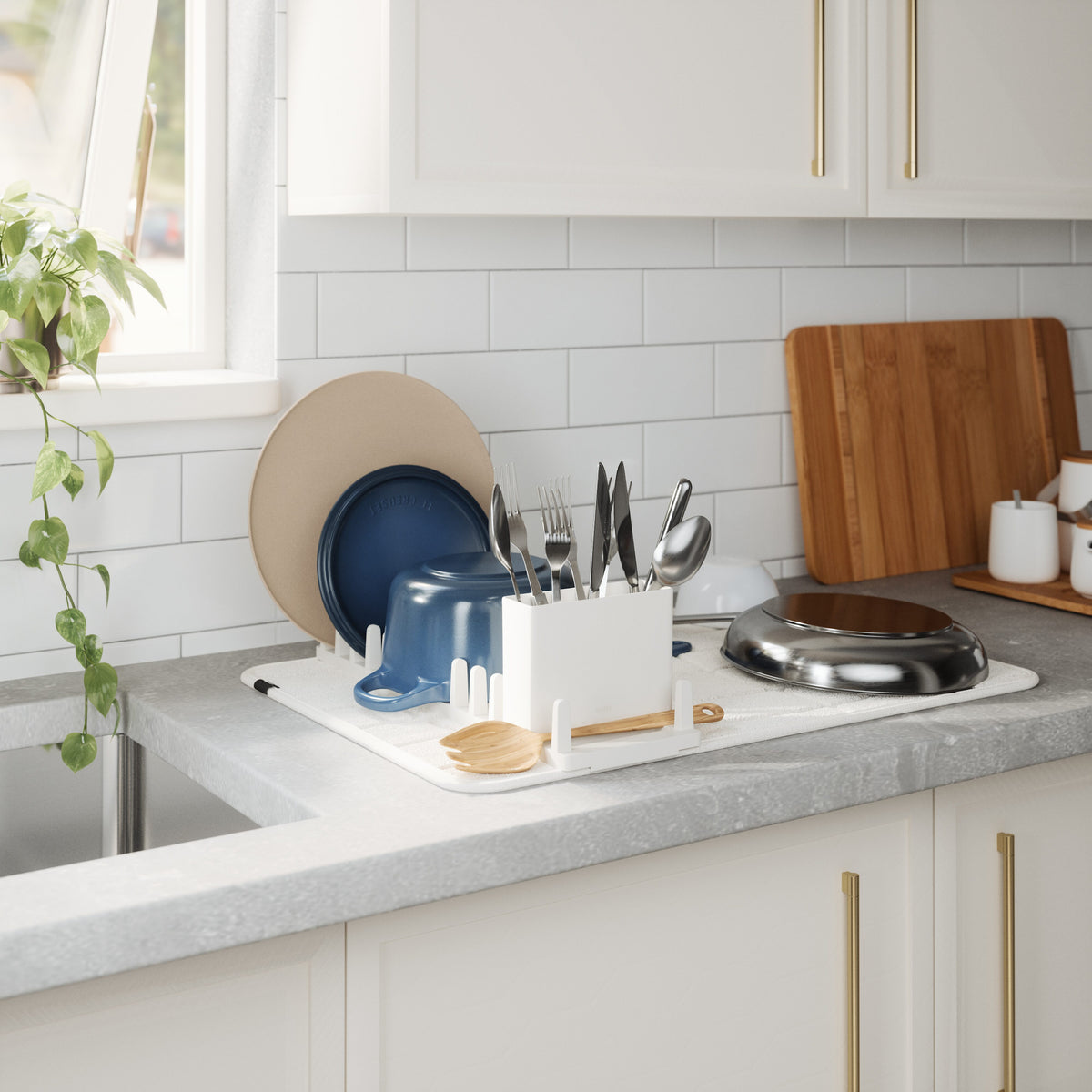 Umbra Udry Ultra Drying Rack with Mat Sand